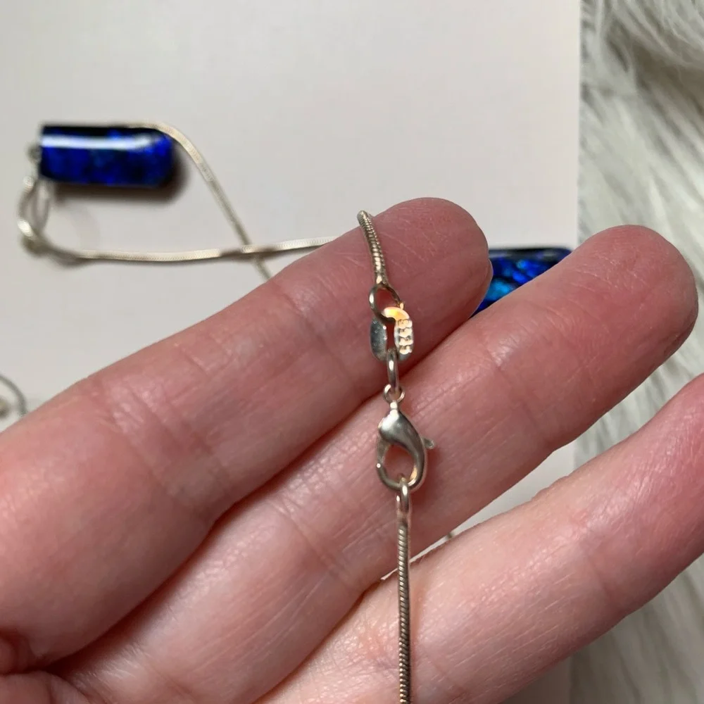 Elegant Blue Jewelry Set - Picture 6 of 14